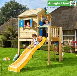 JUNGLE GYM Playhouse h�zik�hoz L m�ret� terasz cs�szd�val