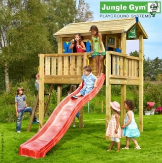 JUNGLE GYM Playhouse h�zik�hoz XL m�ret� terasz cs�szd�val